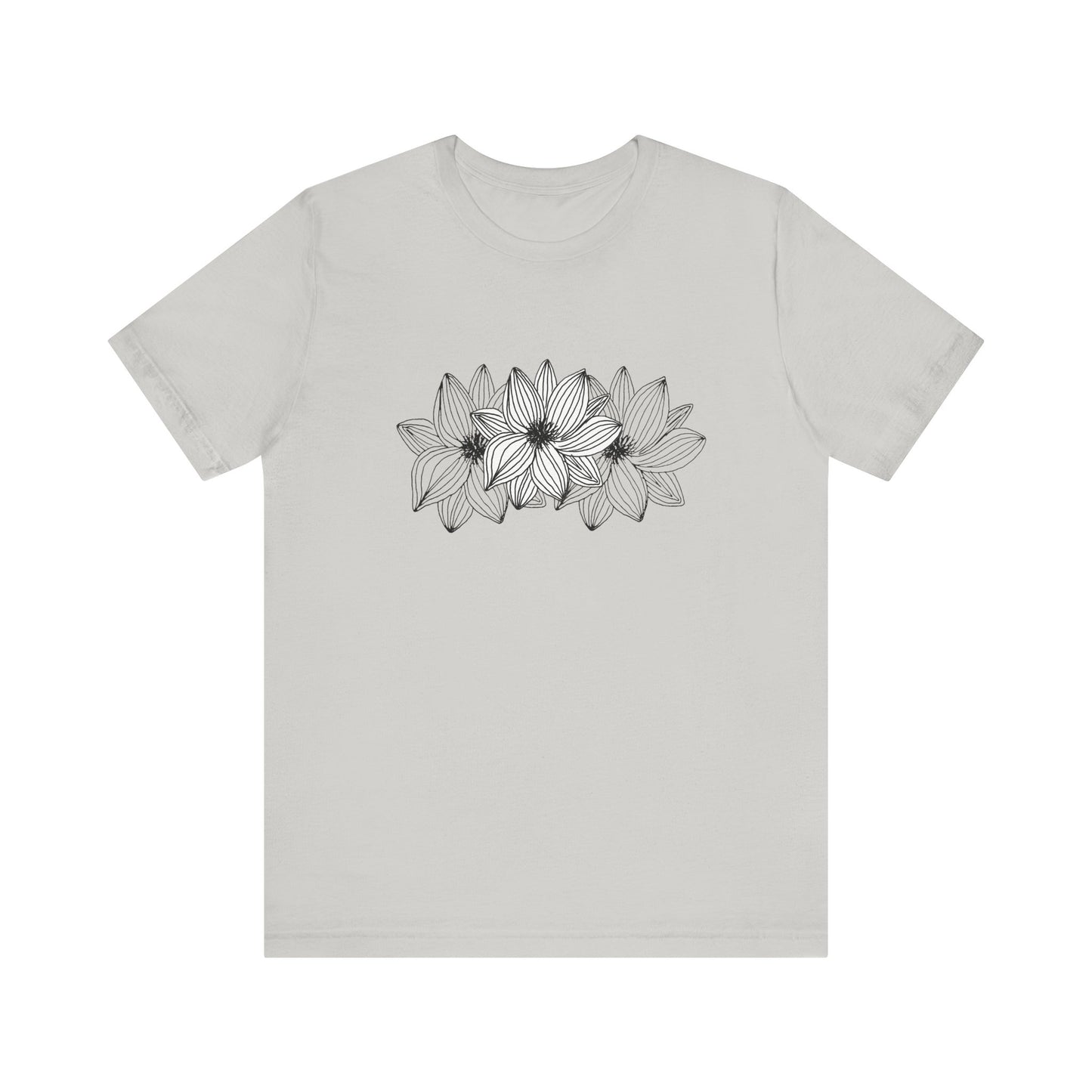 Unisex Jersey Short Sleeve Tee (Triple Flower)