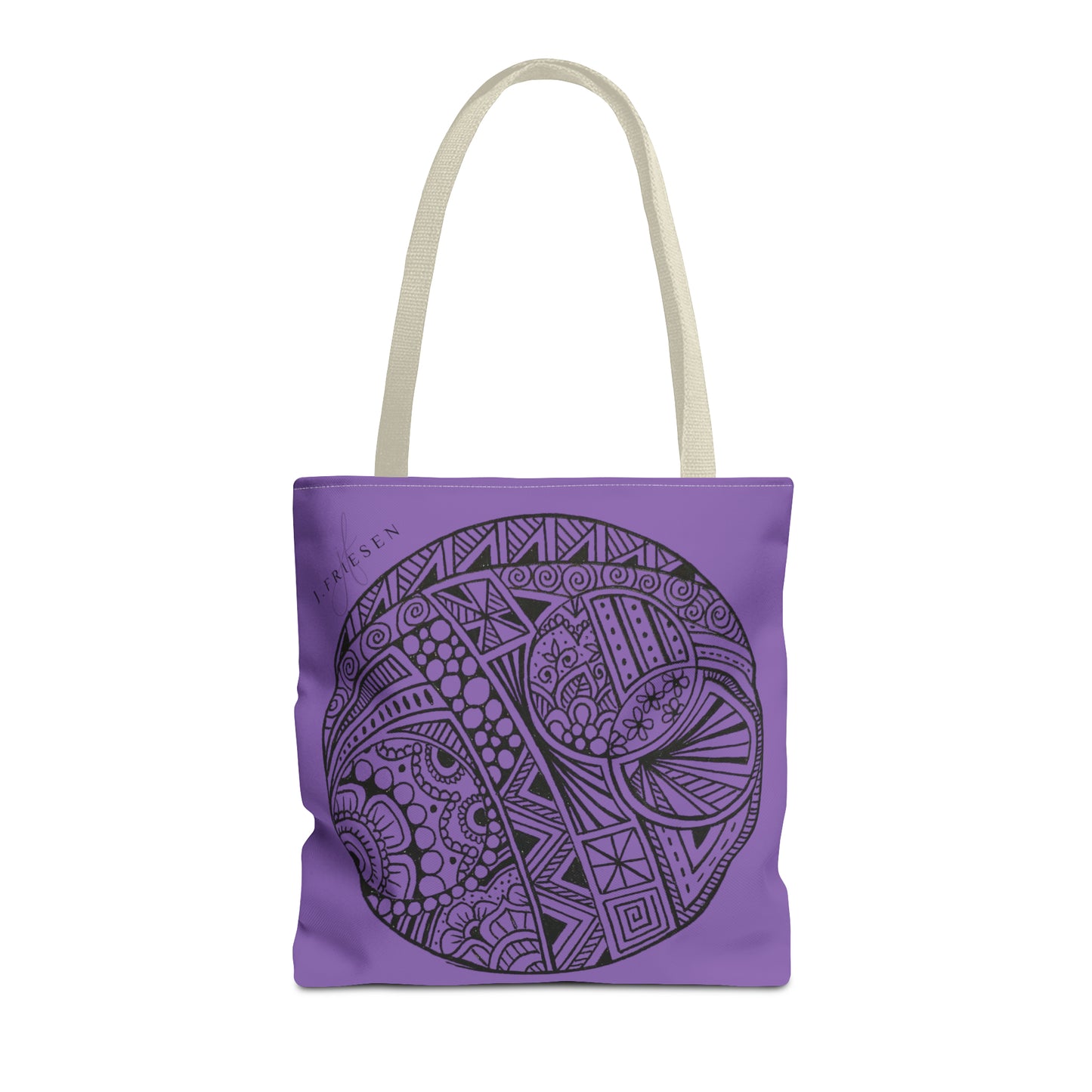 Tote Bag (Purple Circle)