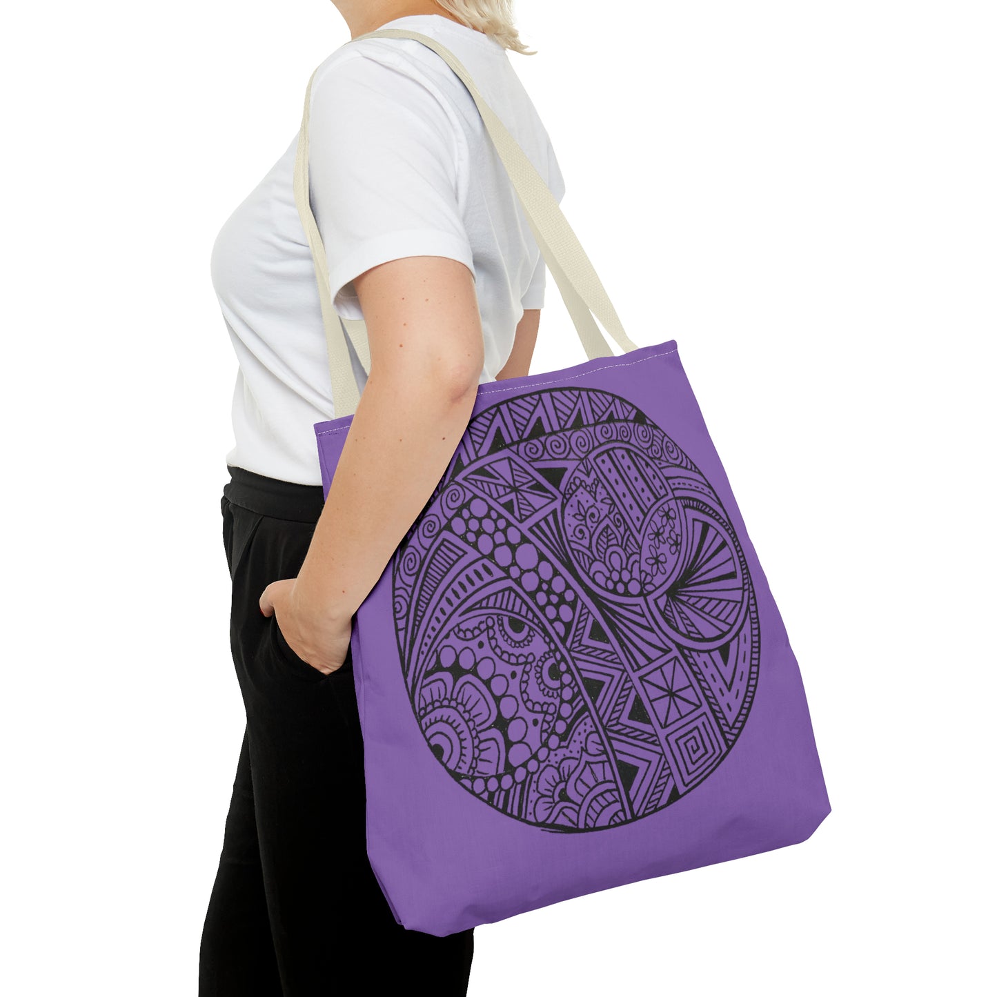 Tote Bag (Purple Circle)