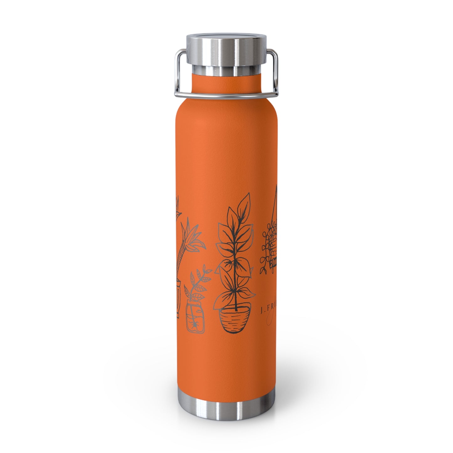 Copper Vacuum Insulated Bottle, 22oz (House Plants)