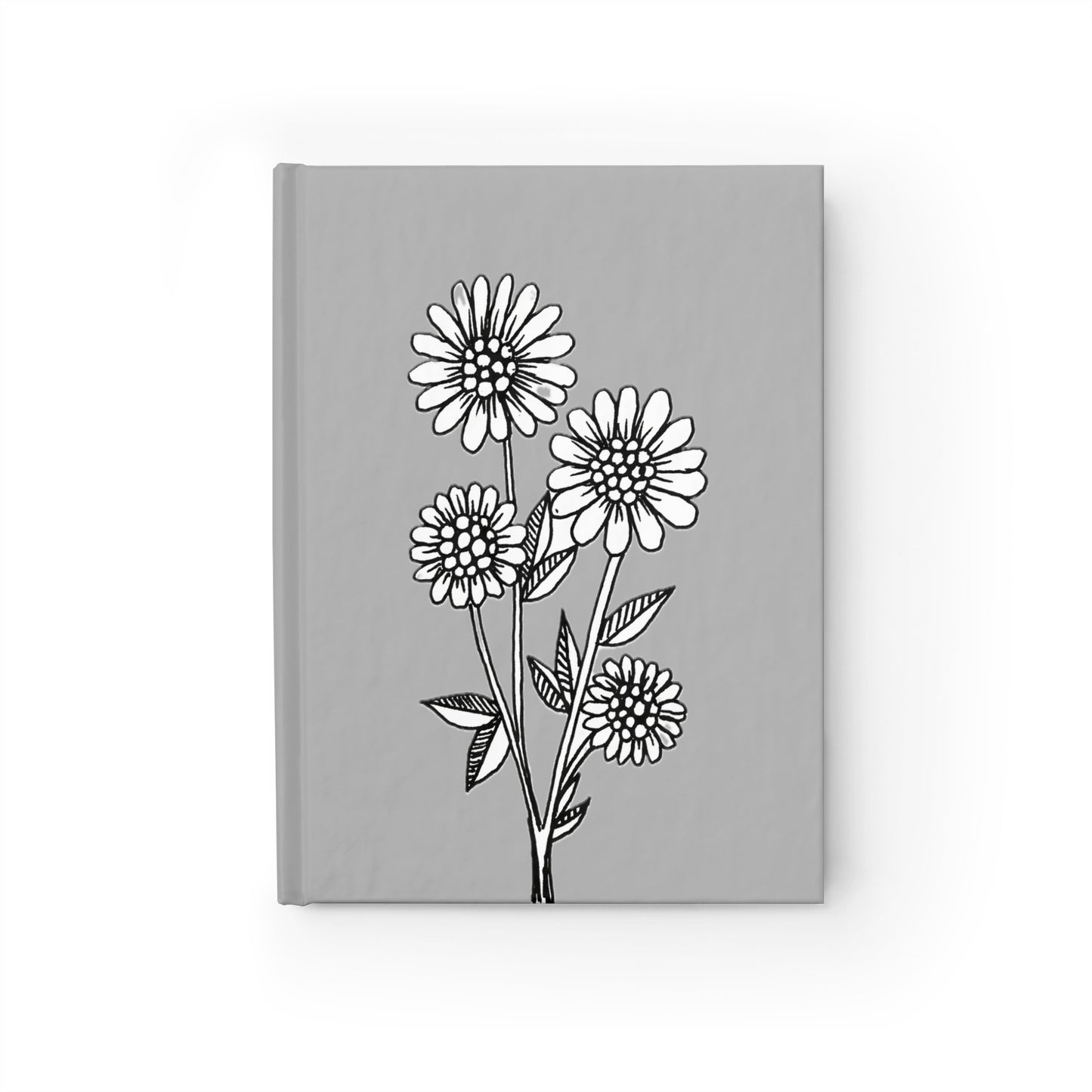 Journal - Ruled Line (Grey Daisy)