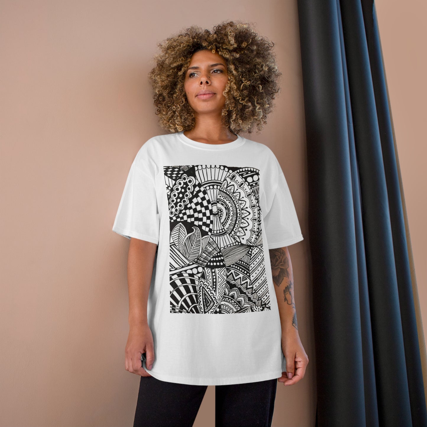 T-Shirt (B&W Swirl)