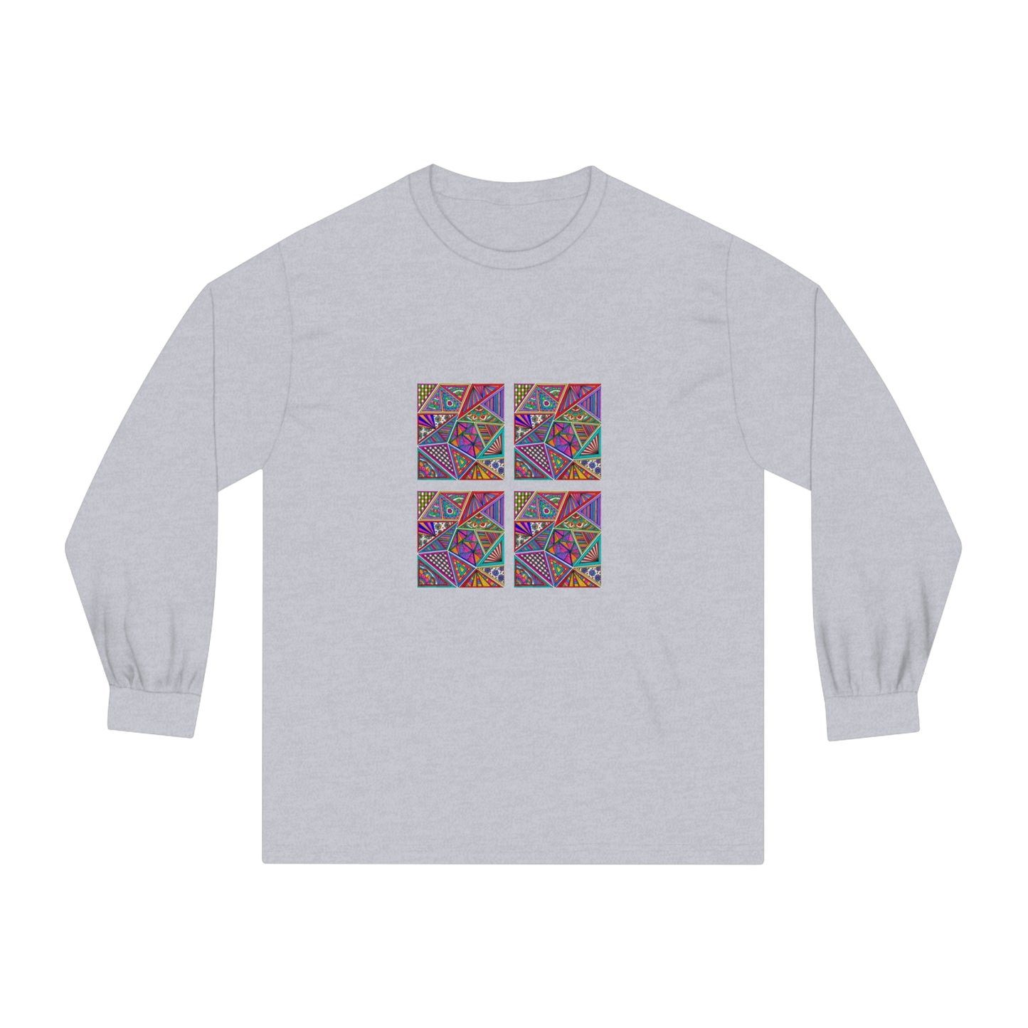 Classic Long Sleeve T-Shirt (Colourful Window)