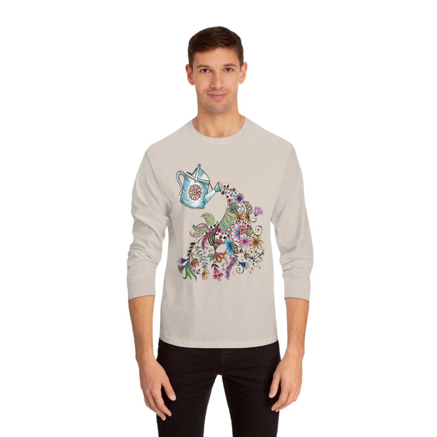 Unisex Classic Long Sleeve T-Shirt (Watering Can)