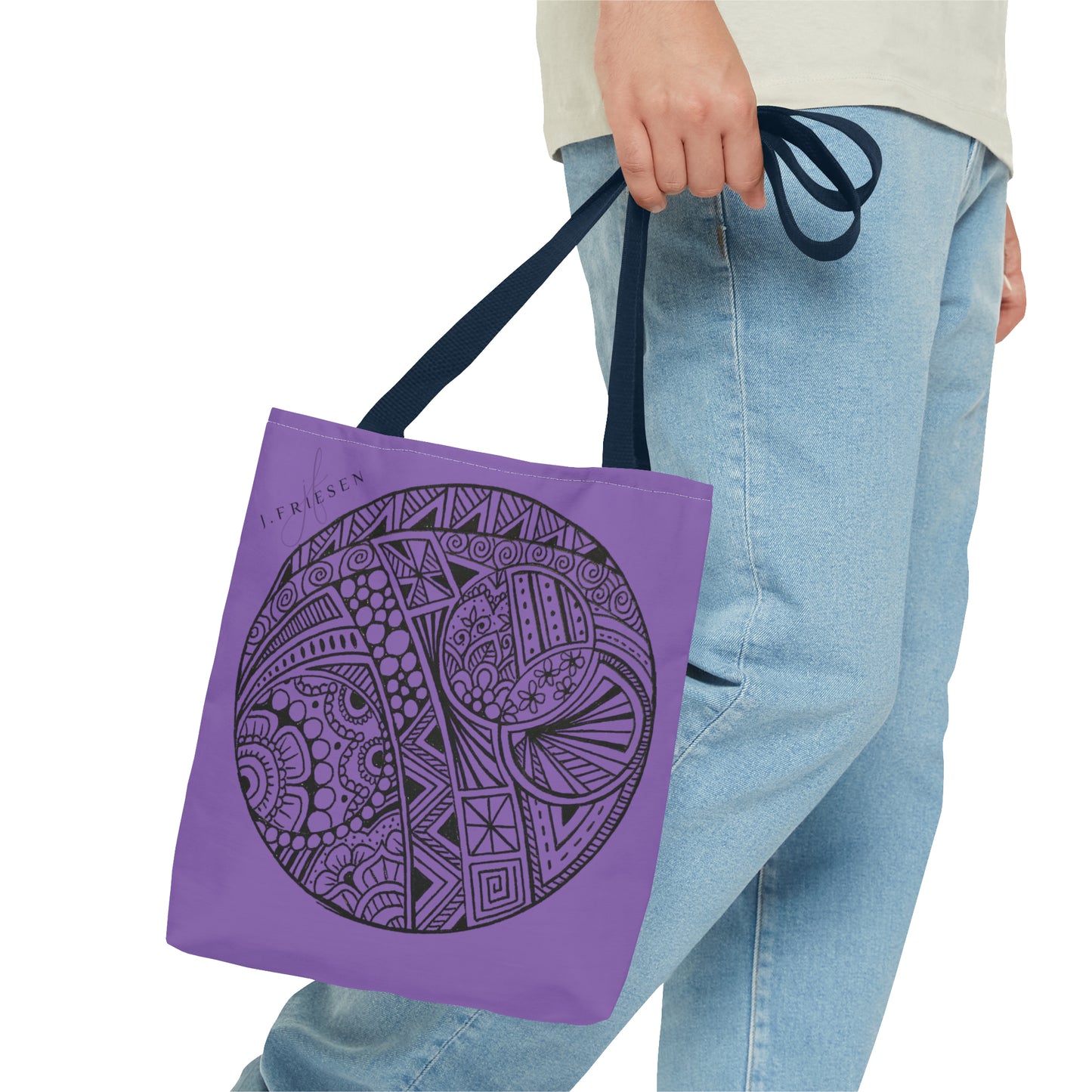 Tote Bag (Purple Circle)