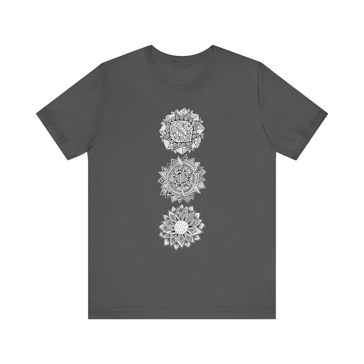 Jersey Short Sleeve Tee (3 Flowers)