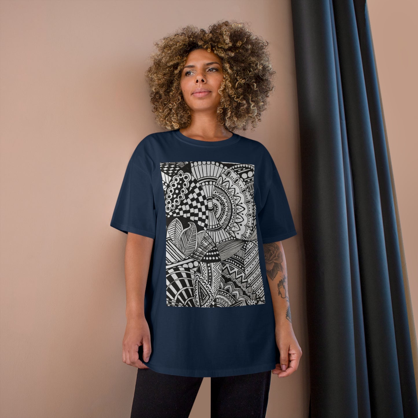 T-Shirt (B&W Swirl)