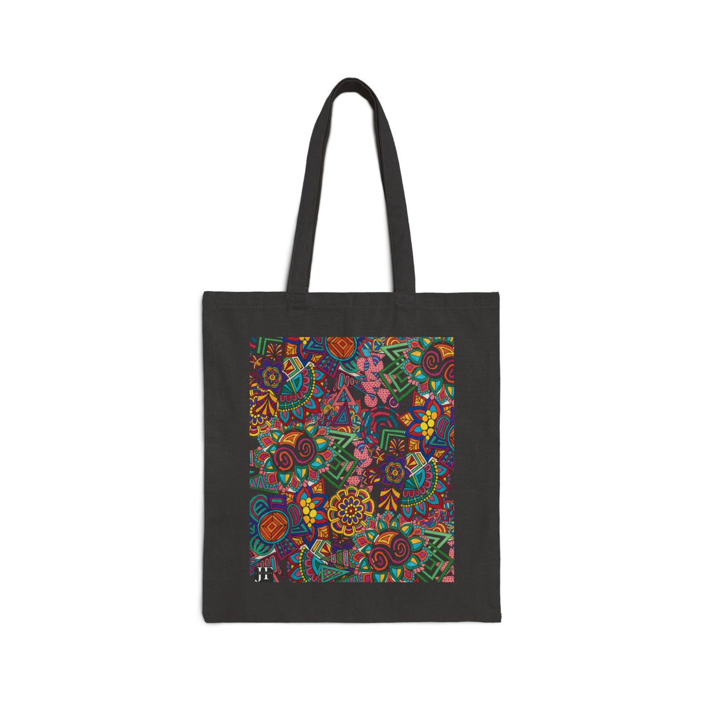 Cotton Canvas Tote Bag (Splash of Colour)