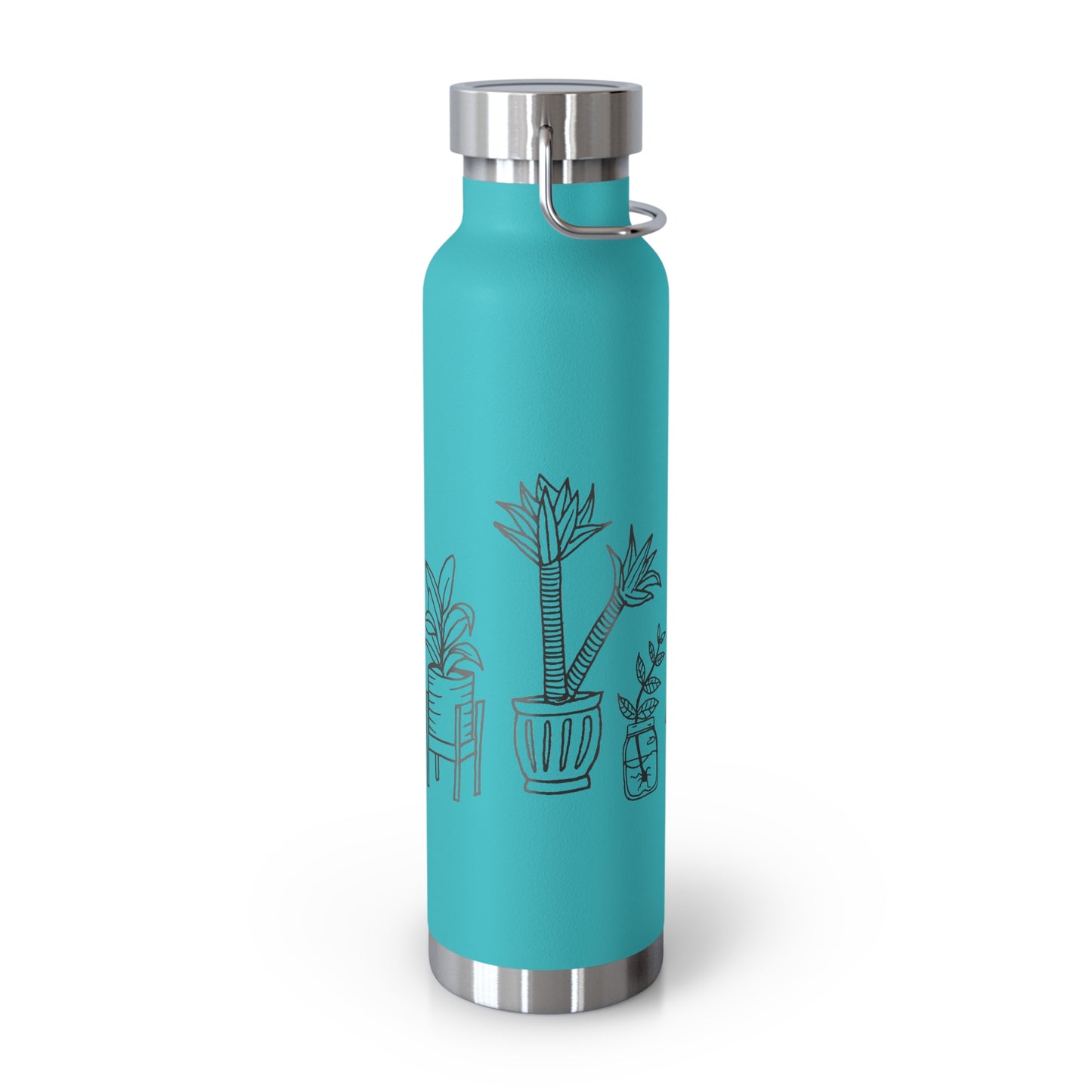 Copper Vacuum Insulated Bottle, 22oz (House Plants)