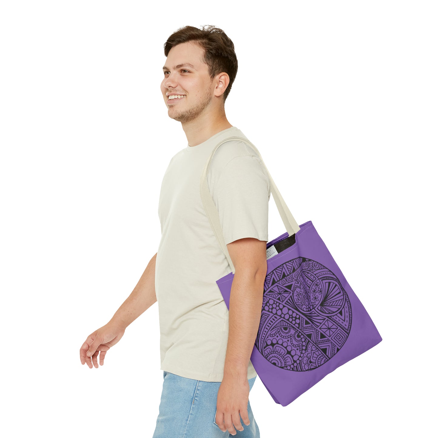 Tote Bag (Purple Circle)