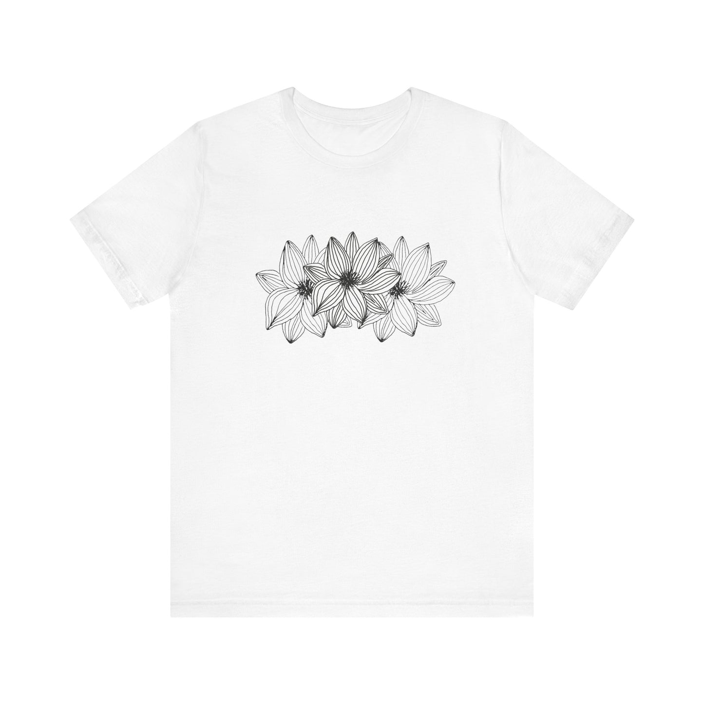 Unisex Jersey Short Sleeve Tee (Triple Flower)