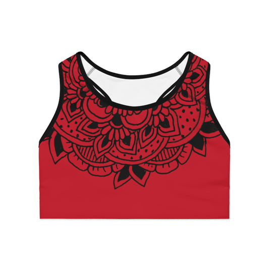 Sports Bra (Red Mandala)