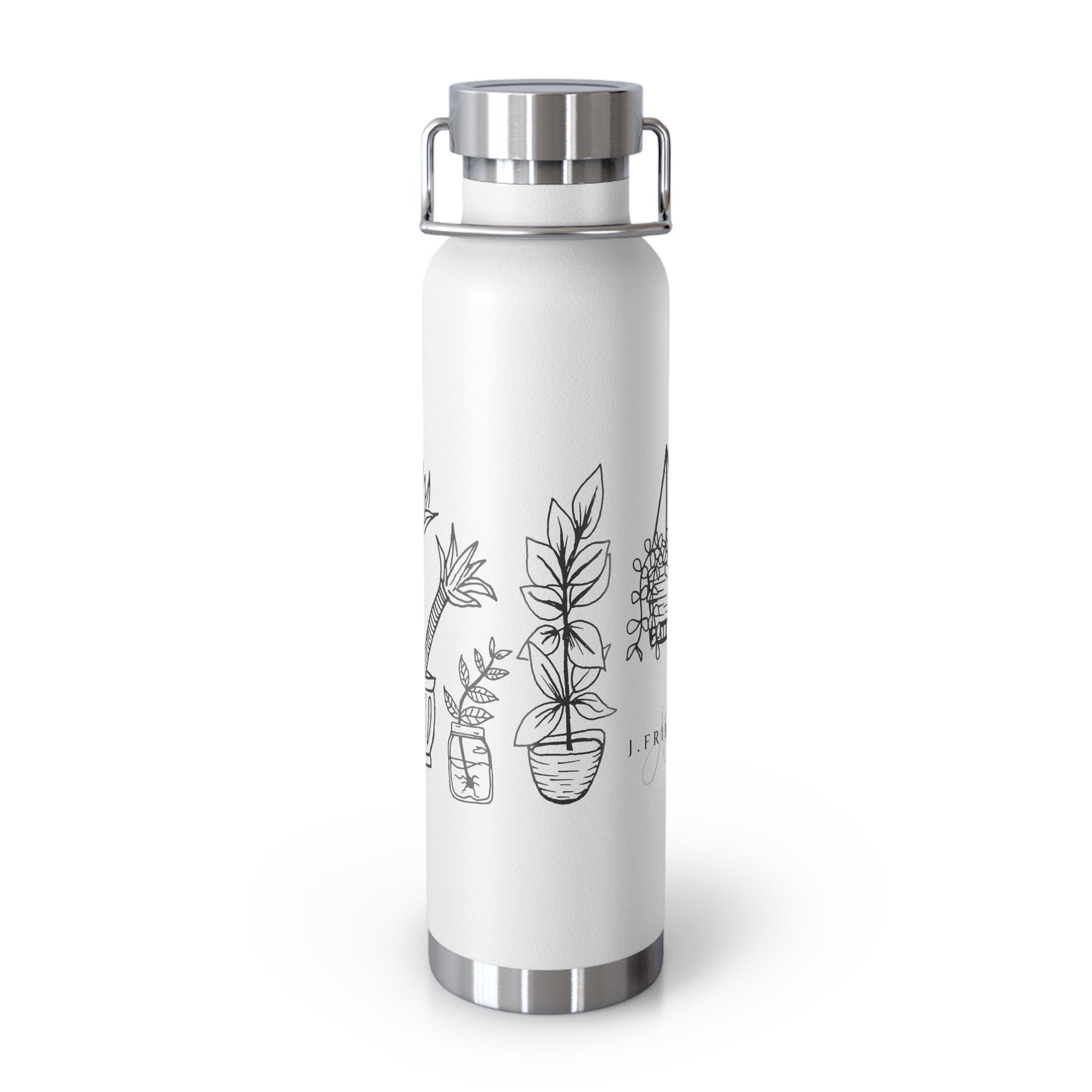 Copper Vacuum Insulated Bottle, 22oz (House Plants)