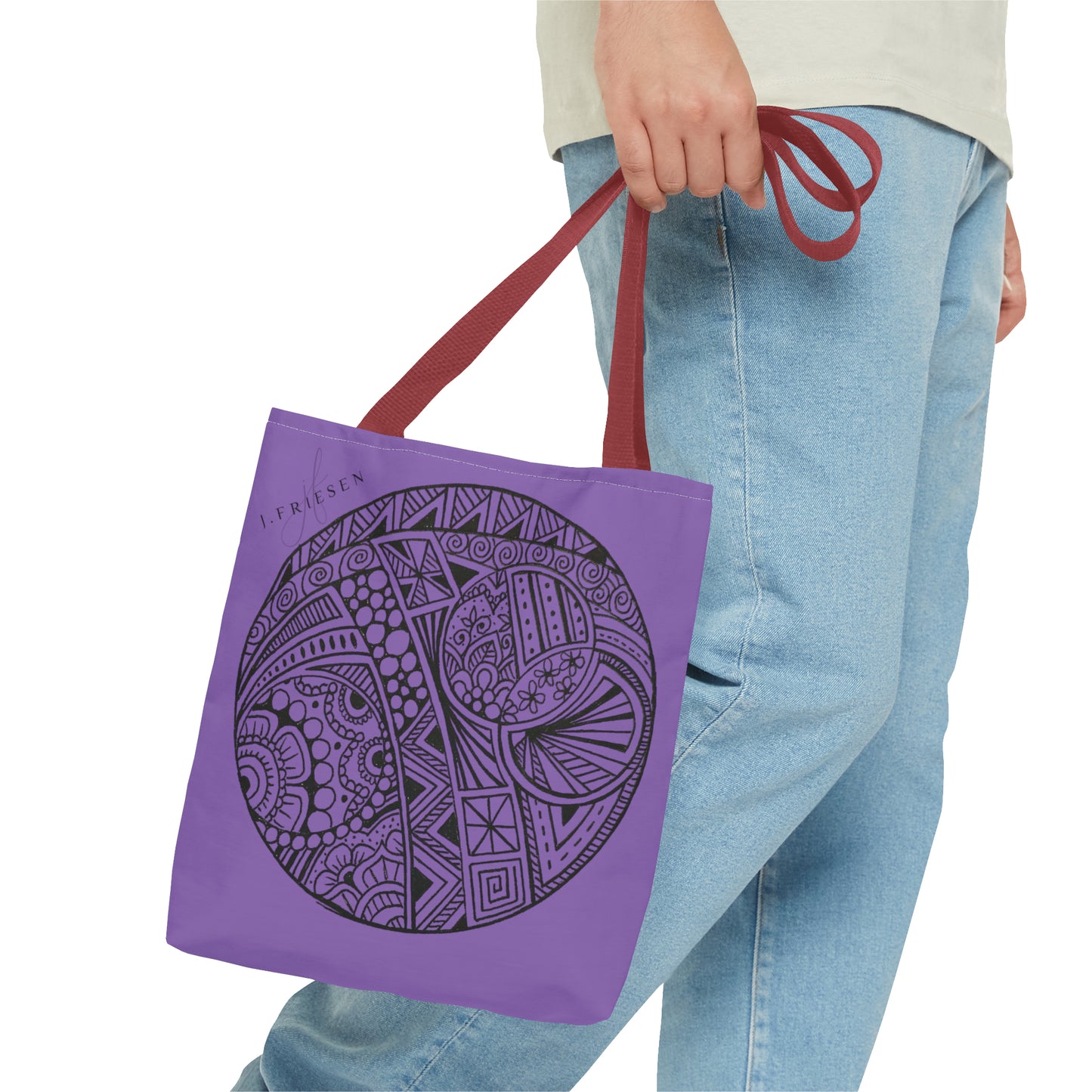 Tote Bag (Purple Circle)