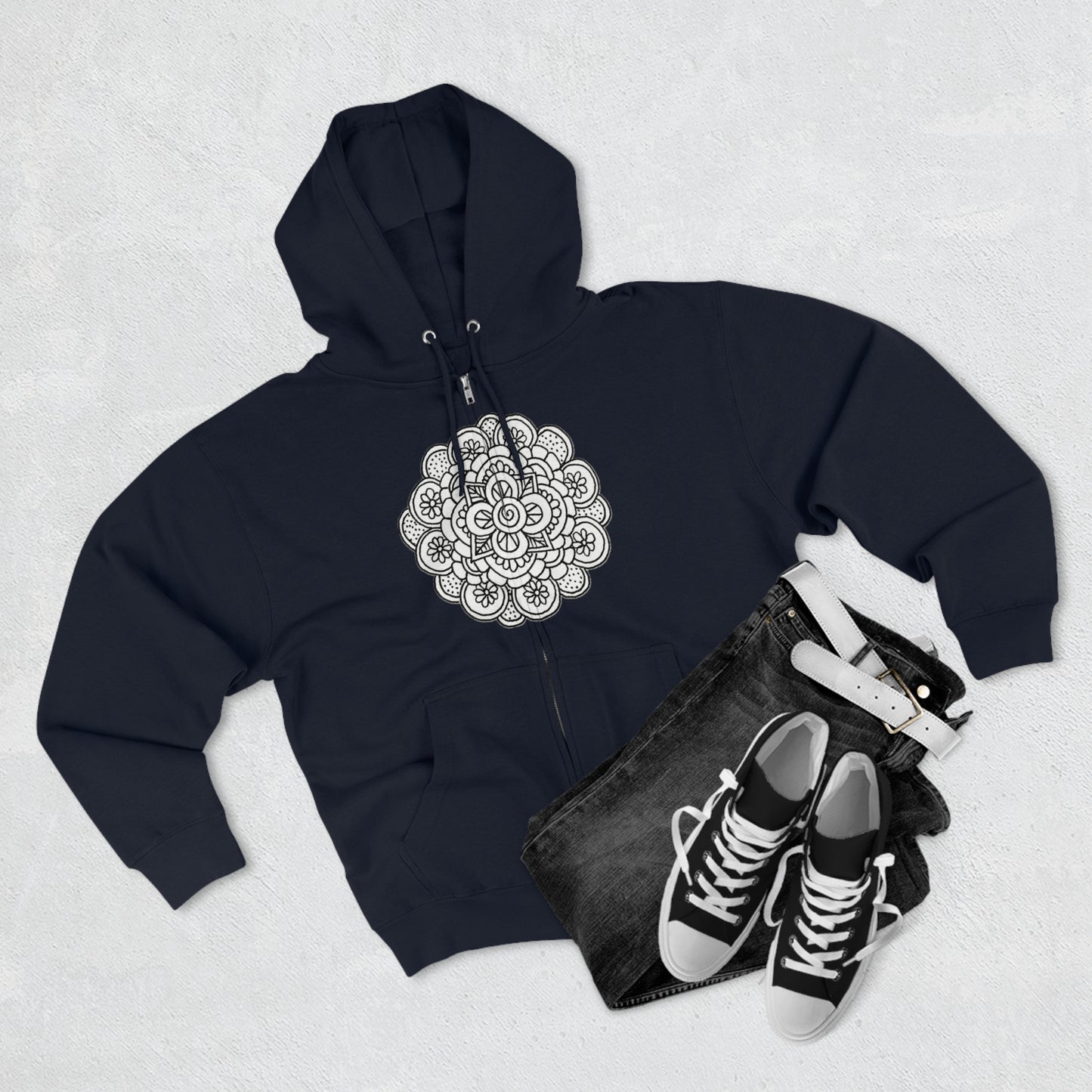 Mandala Zip Hoodie