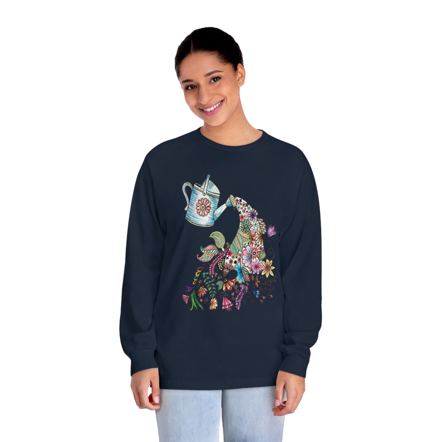 Unisex Classic Long Sleeve T-Shirt (Watering Can)