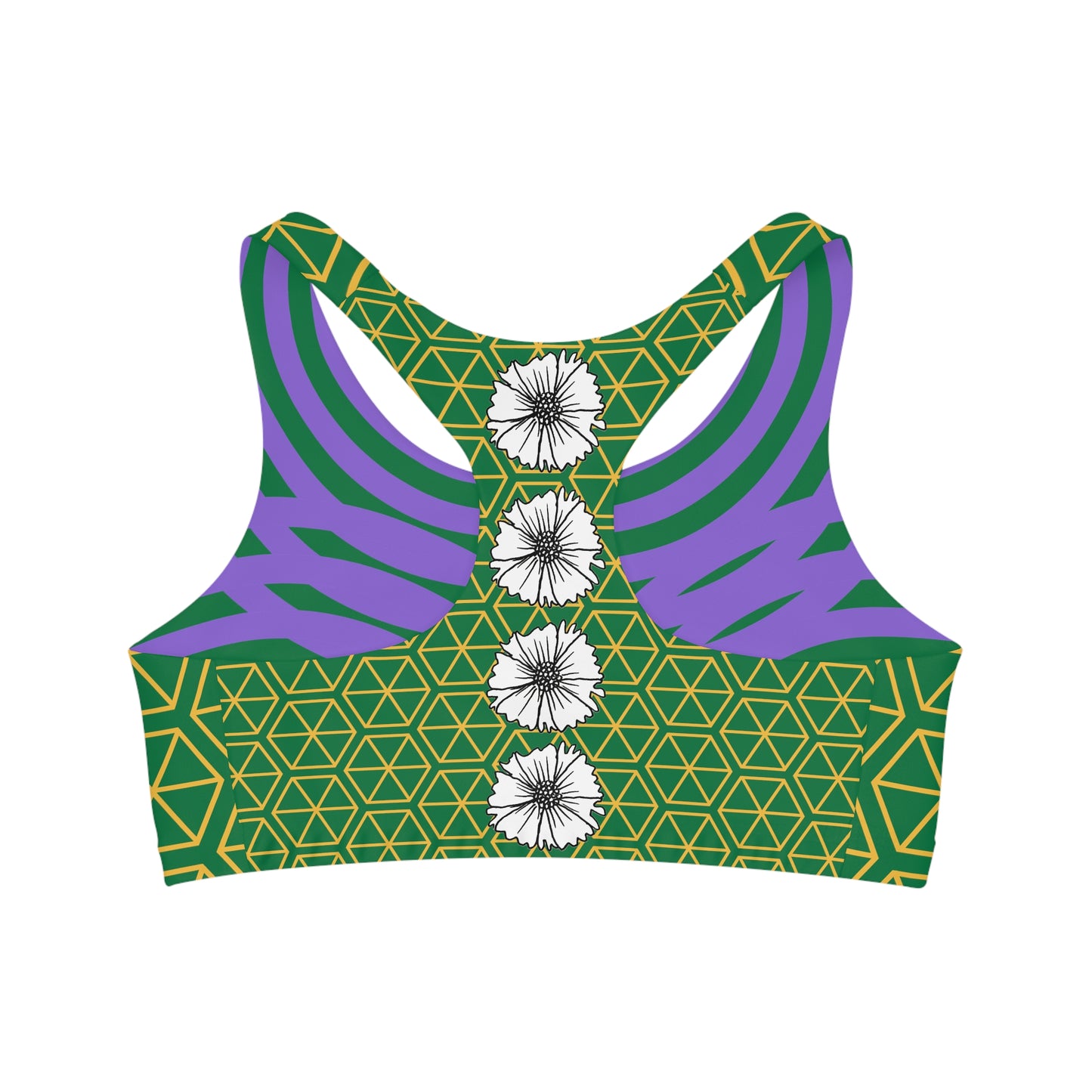 Sports Bra (Octagon Chic- Green)