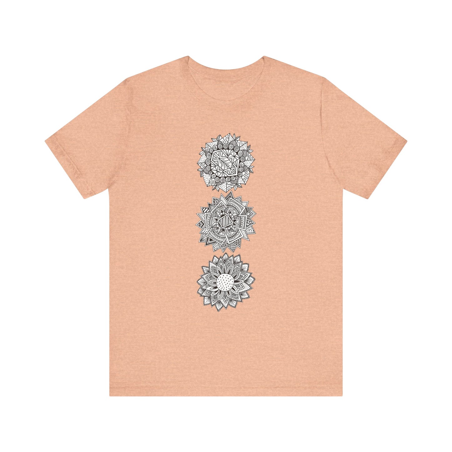 Jersey Short Sleeve Tee (3 Flowers)