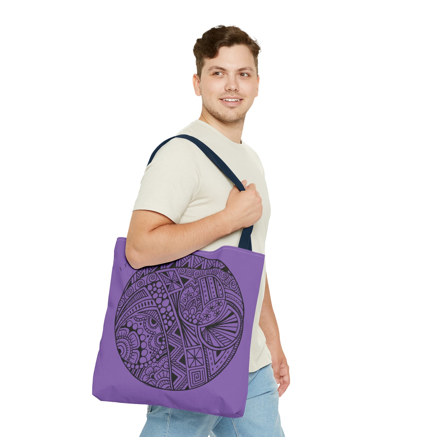 Tote Bag (Purple Circle)