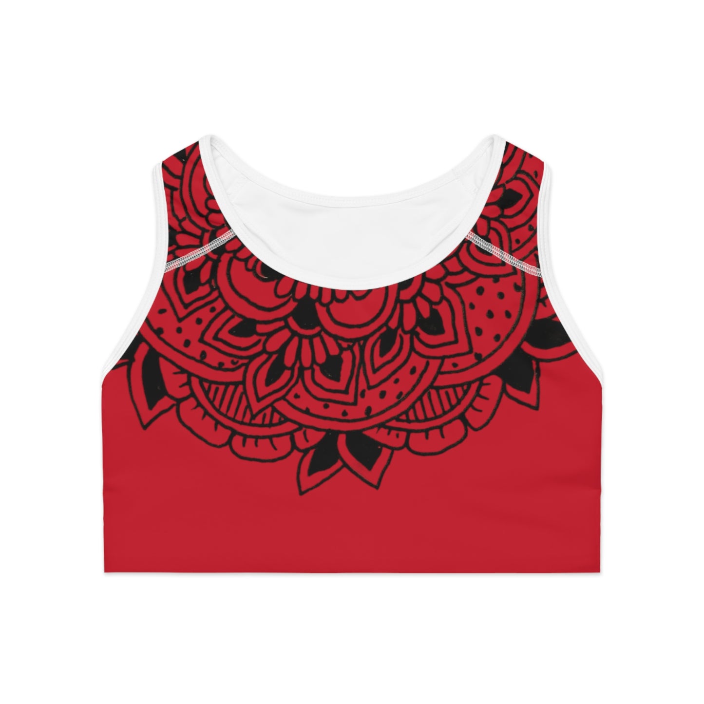 Sports Bra (Red Mandala)