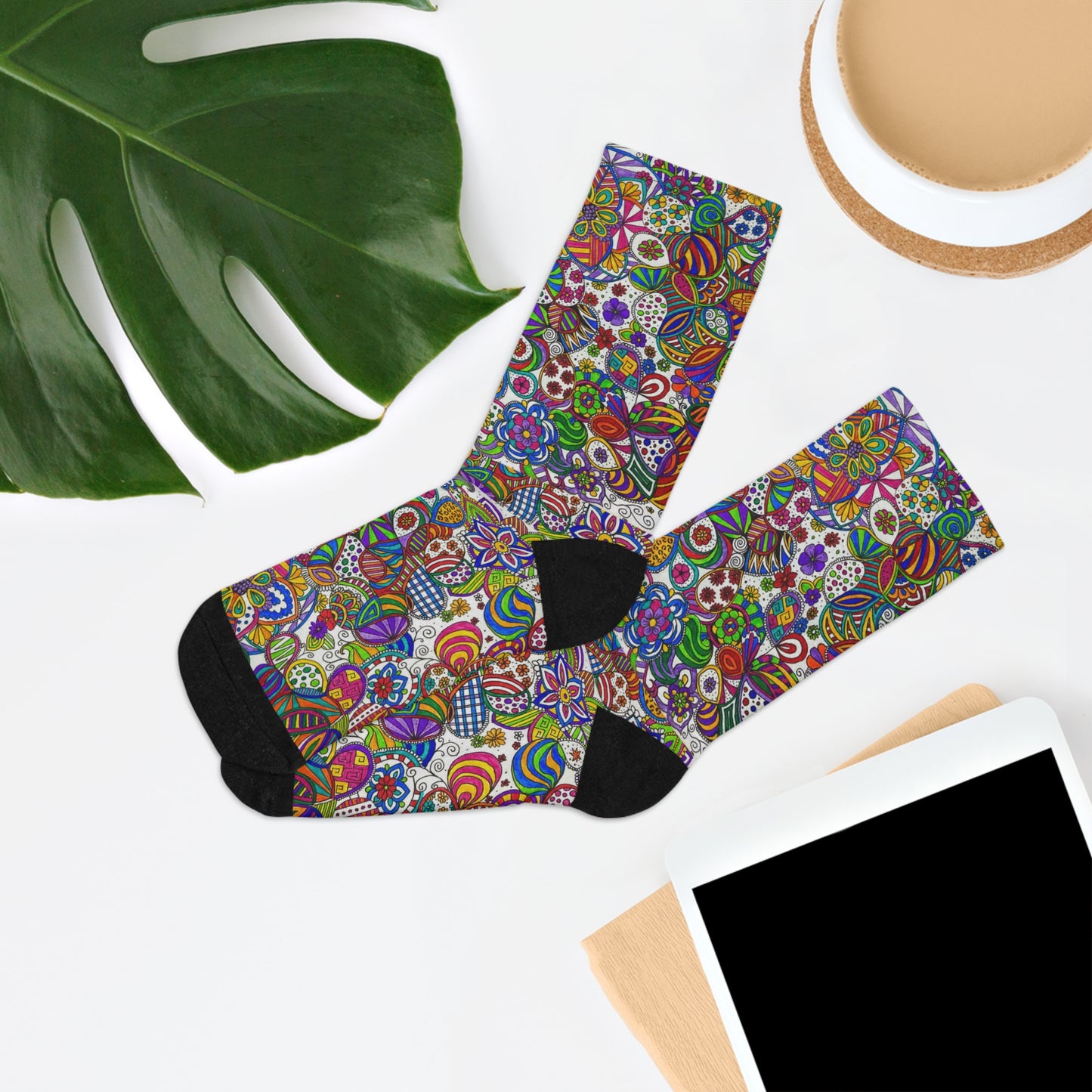 Colour Pattern Recycled Poly Socks