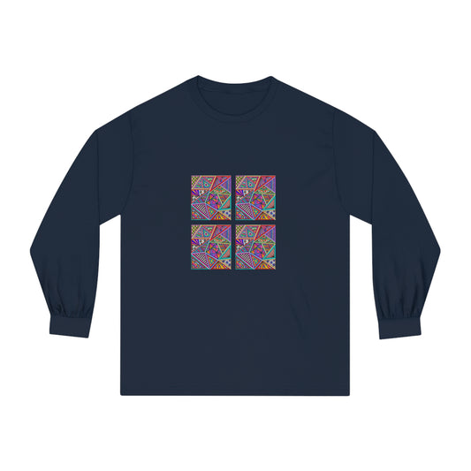 Classic Long Sleeve T-Shirt (Colourful Window)