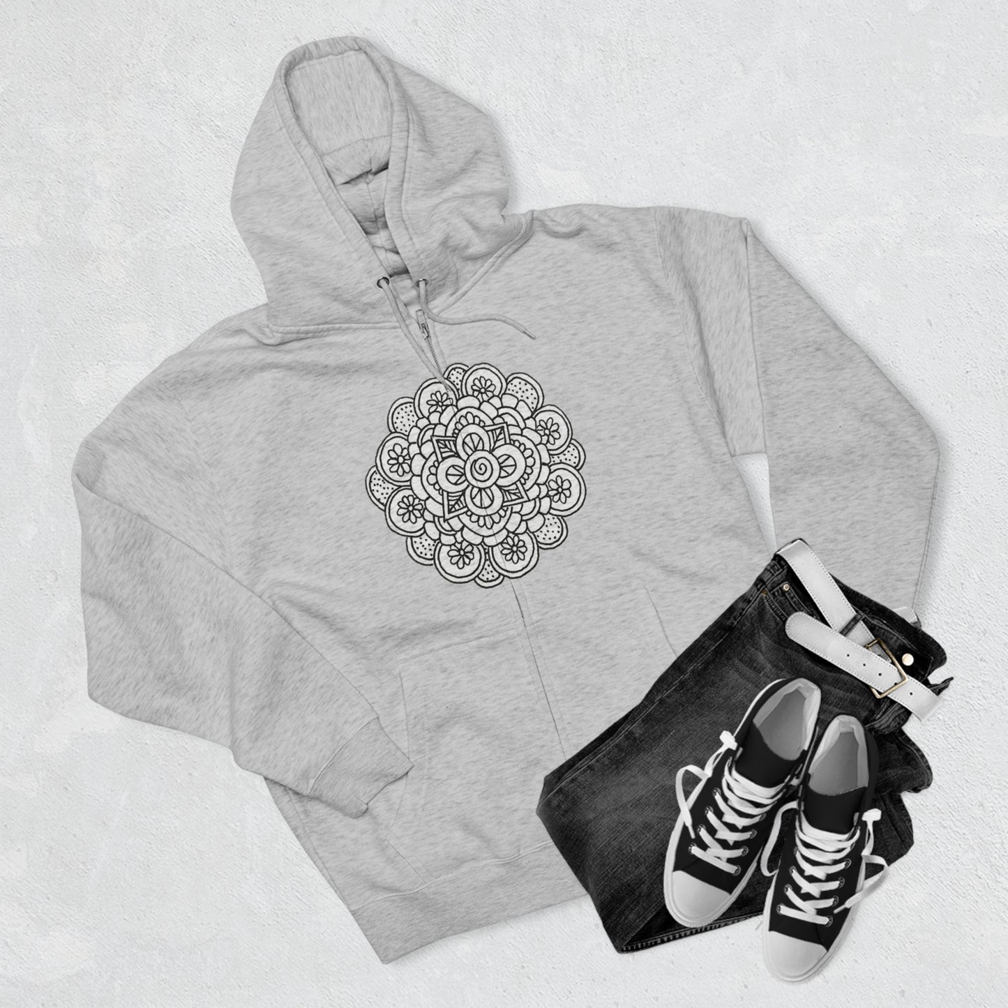 Mandala Zip Hoodie