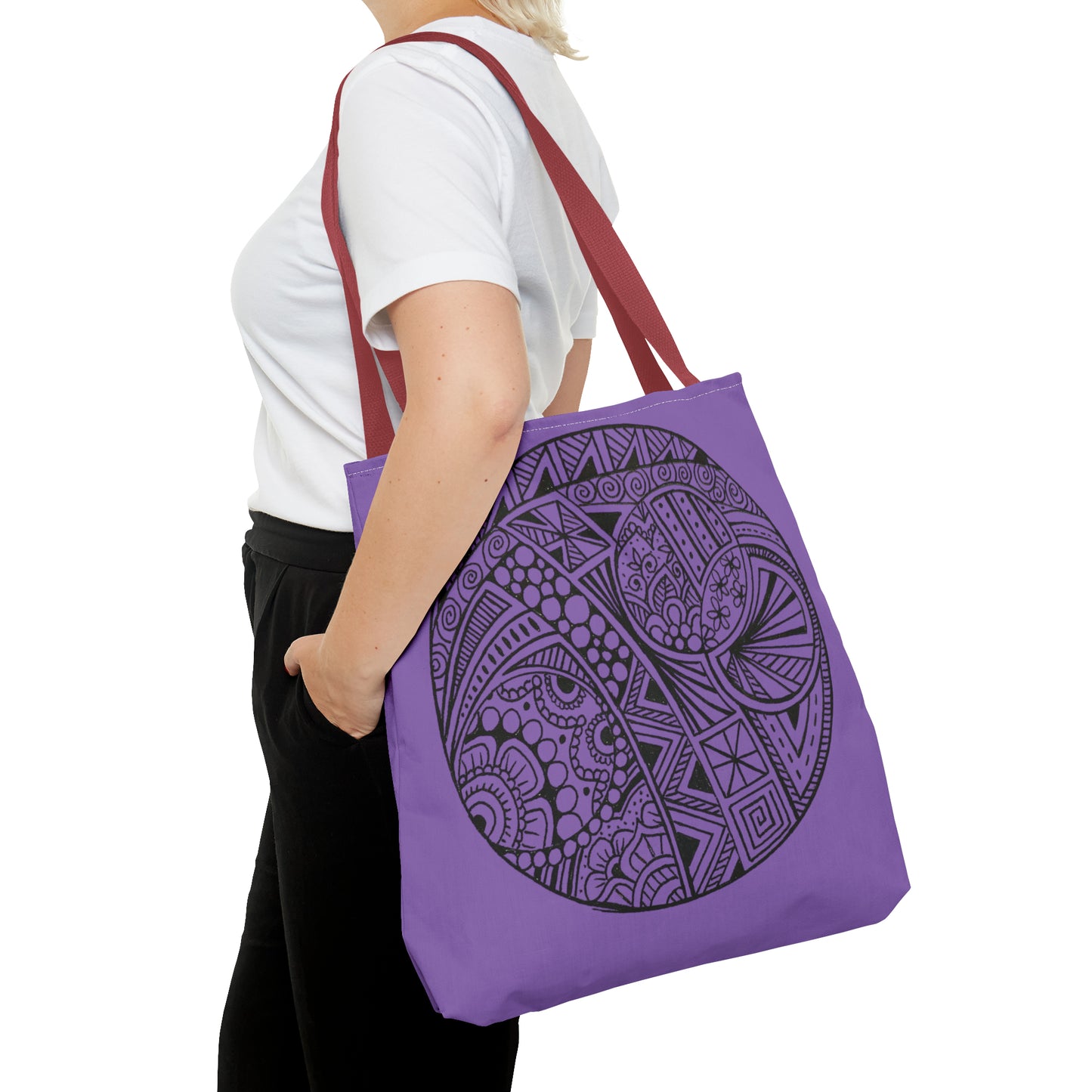 Tote Bag (Purple Circle)