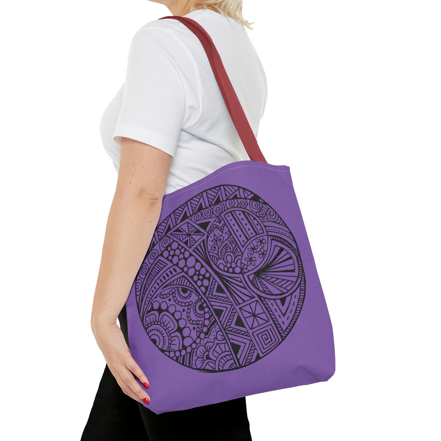 Tote Bag (Purple Circle)