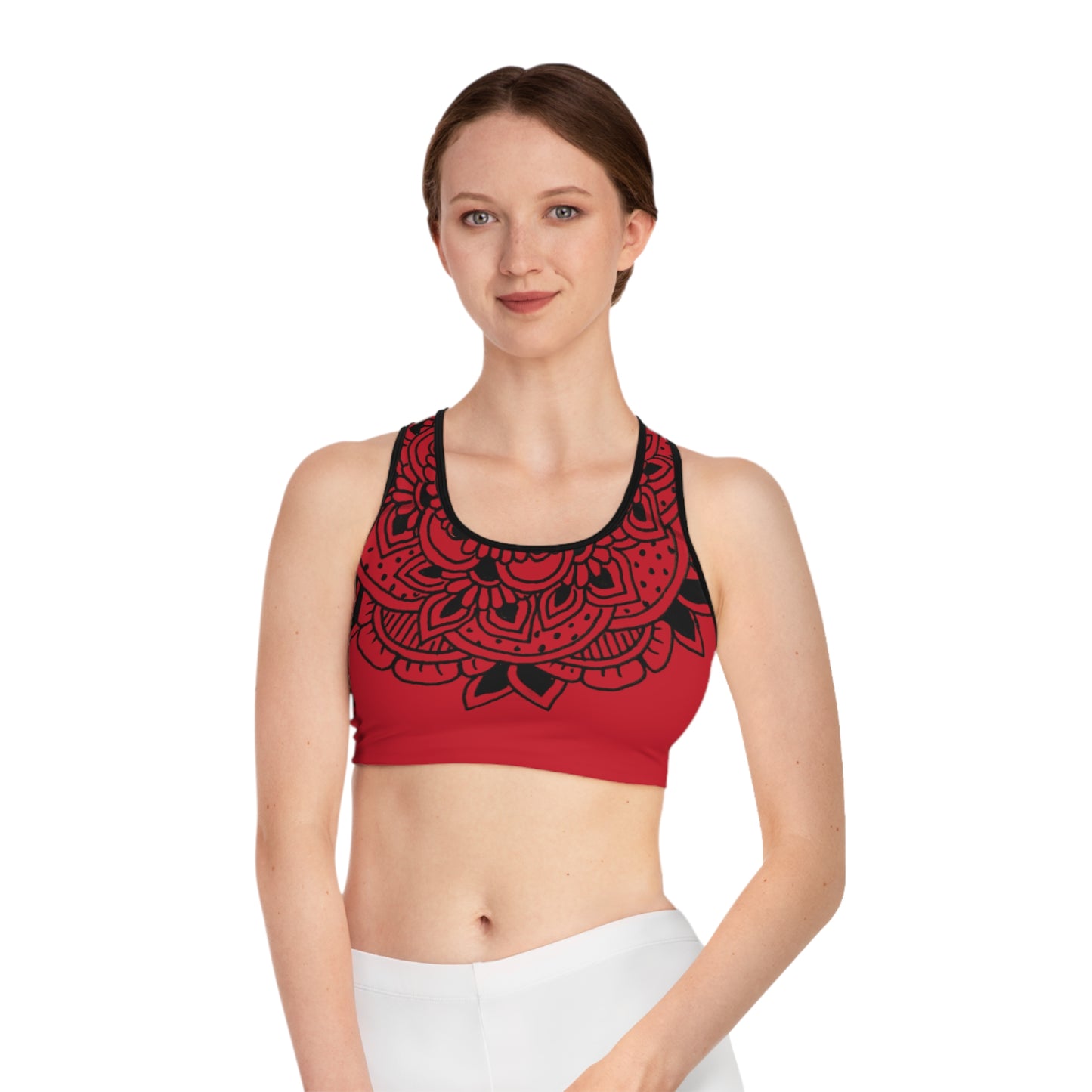 Sports Bra (Red Mandala)