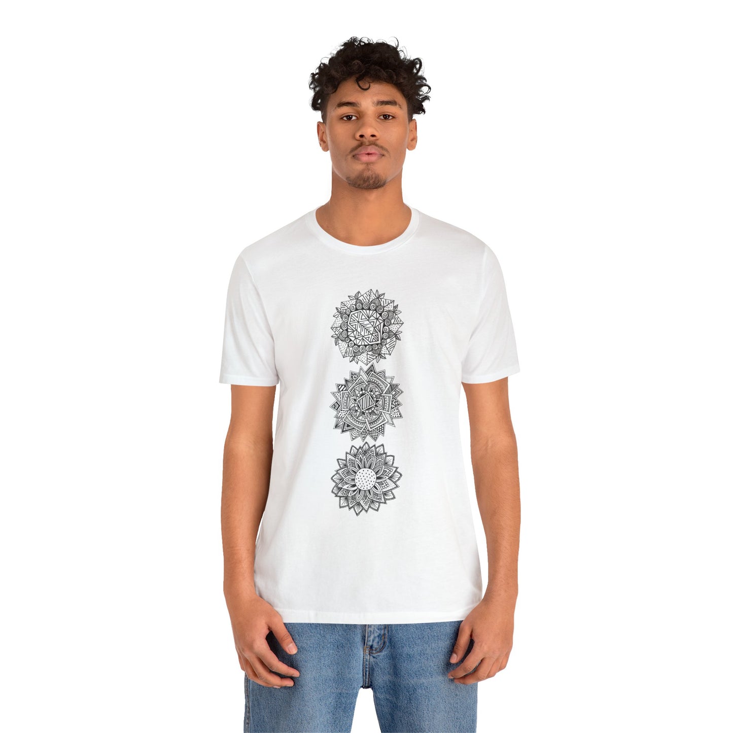 Jersey Short Sleeve Tee (3 Flowers)