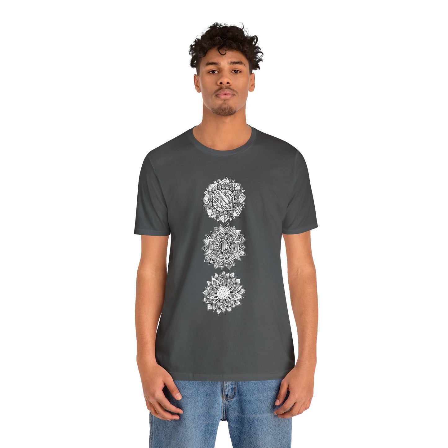 Jersey Short Sleeve Tee (3 Flowers)