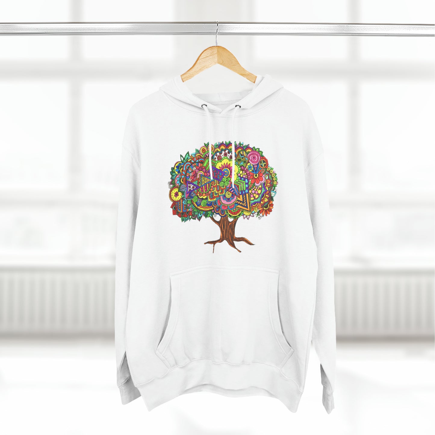 Three-Panel Fleece Hoodie (Tree of Eden)