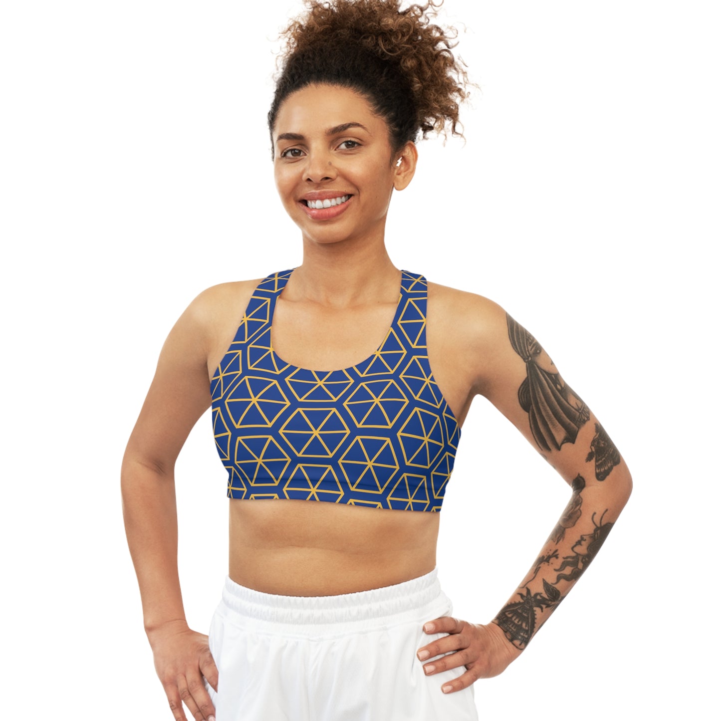 Sports Bra (Octagon Chic- Navy)