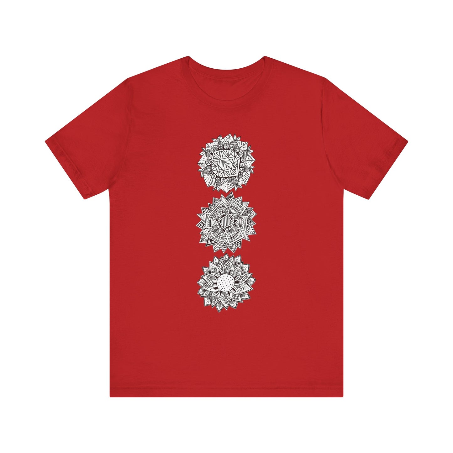 Jersey Short Sleeve Tee (3 Flowers)