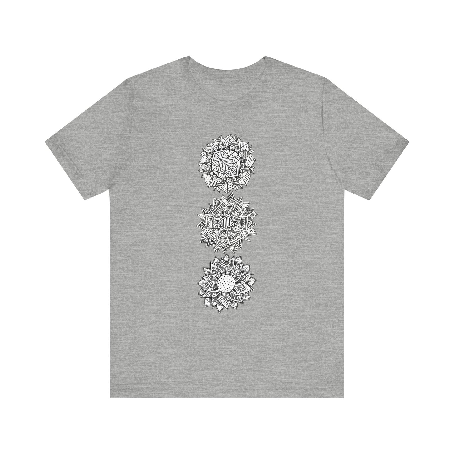 Jersey Short Sleeve Tee (3 Flowers)