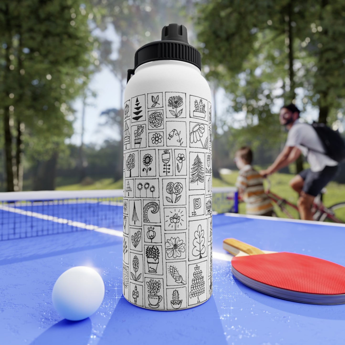 Stainless Steel Water Bottle, Sports Lid