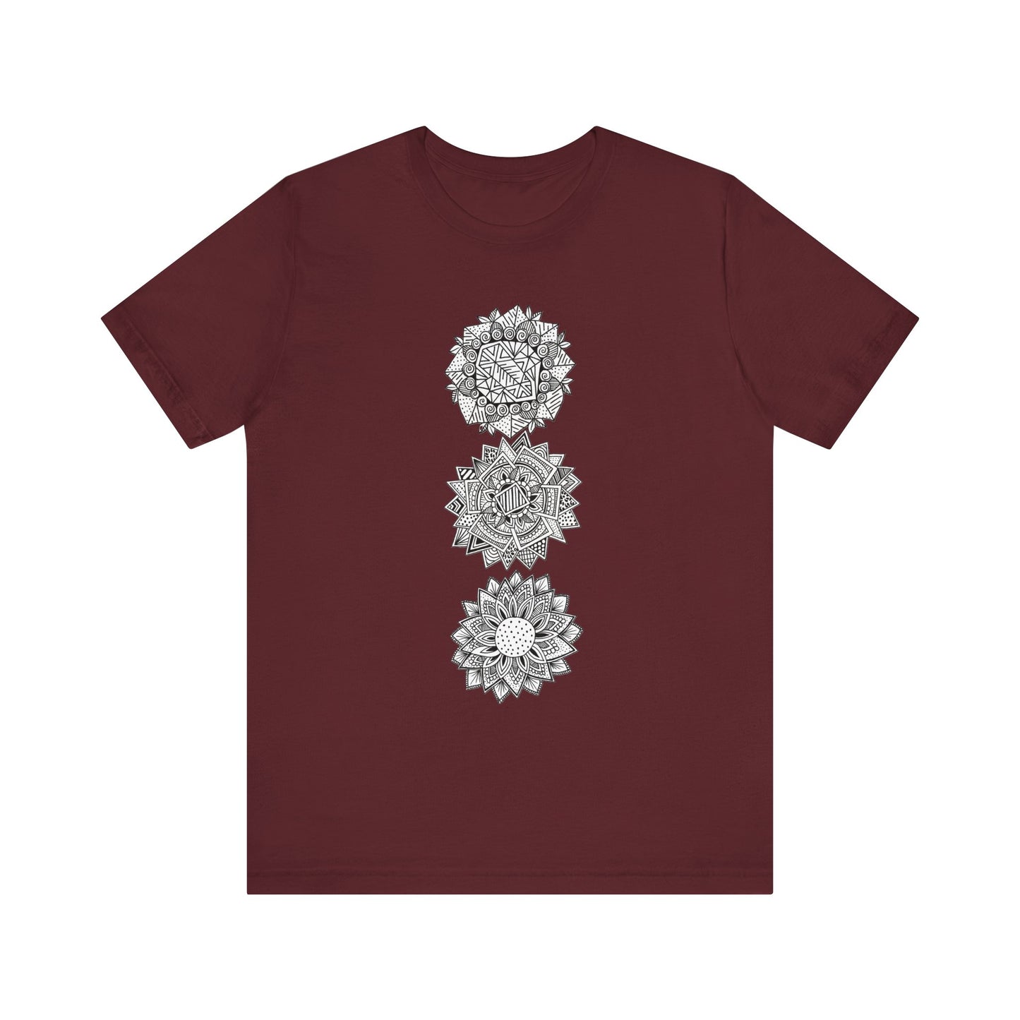 Jersey Short Sleeve Tee (3 Flowers)