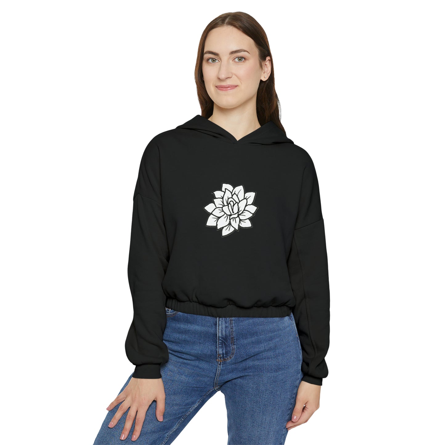 Women's Cinched Bottom Hoodie (Succulent)