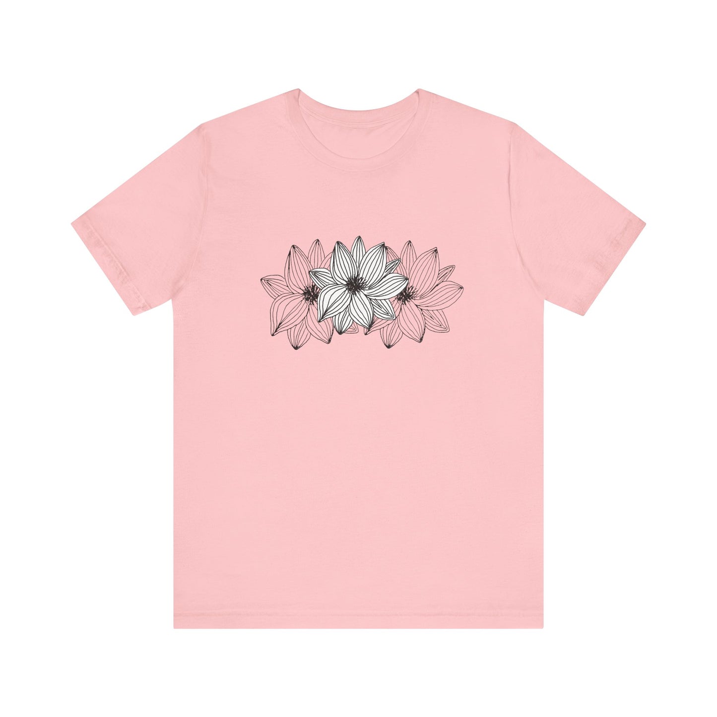 Unisex Jersey Short Sleeve Tee (Triple Flower)