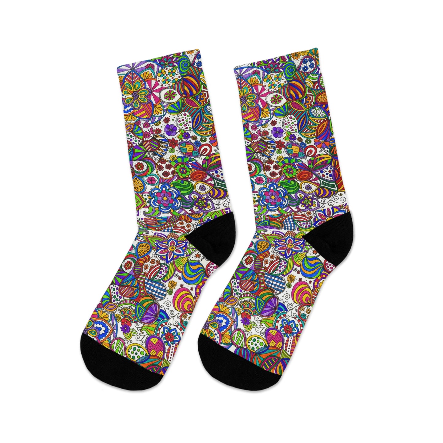 Colour Pattern Recycled Poly Socks