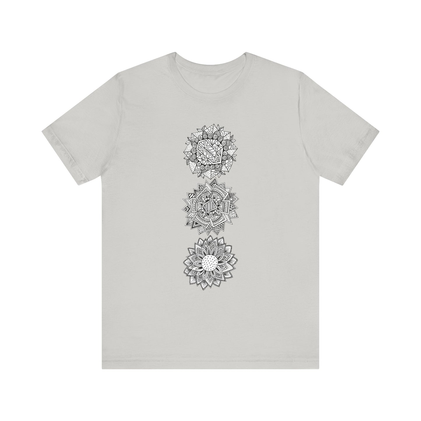 Jersey Short Sleeve Tee (3 Flowers)