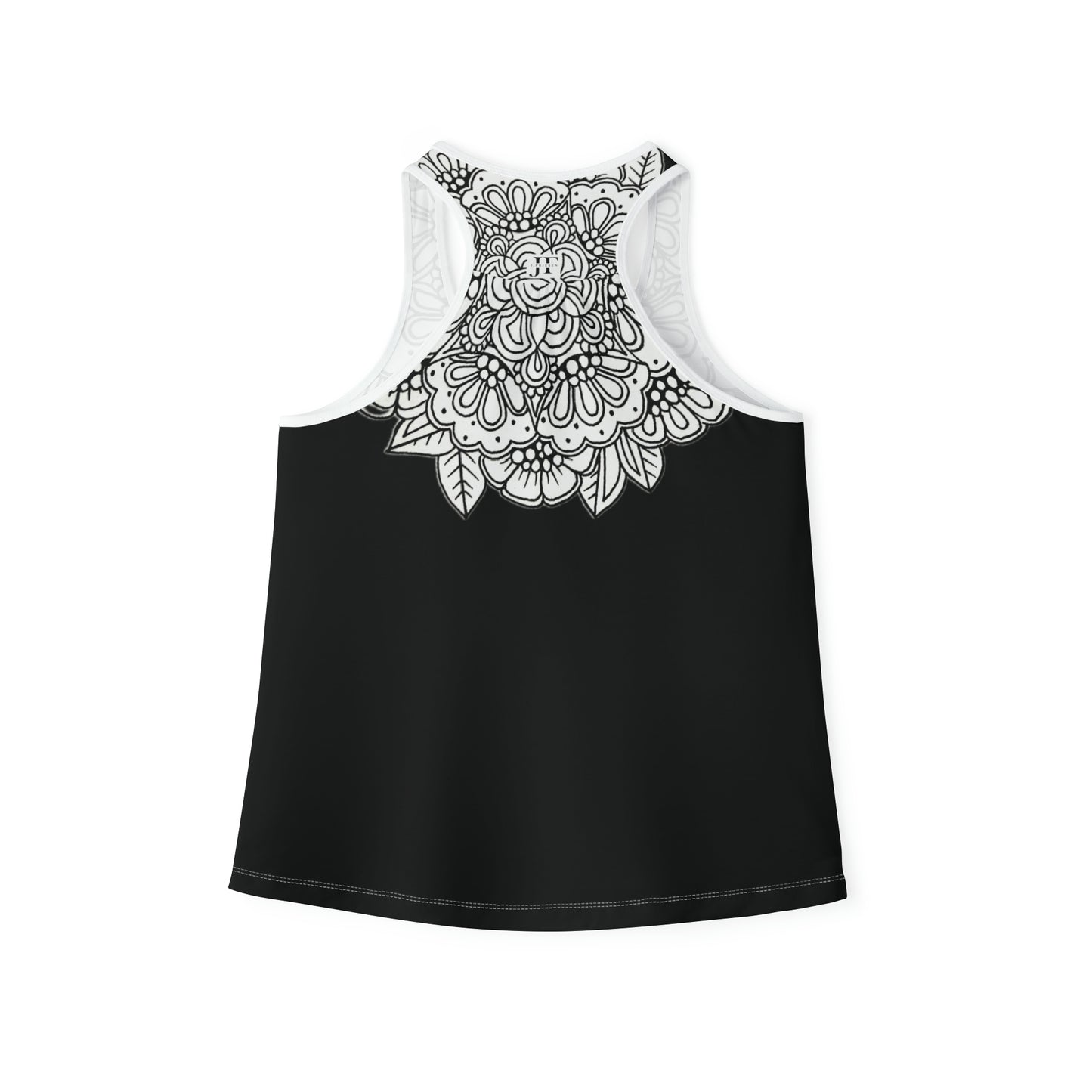 Women's Tank Top (Mandala Collar- Black)