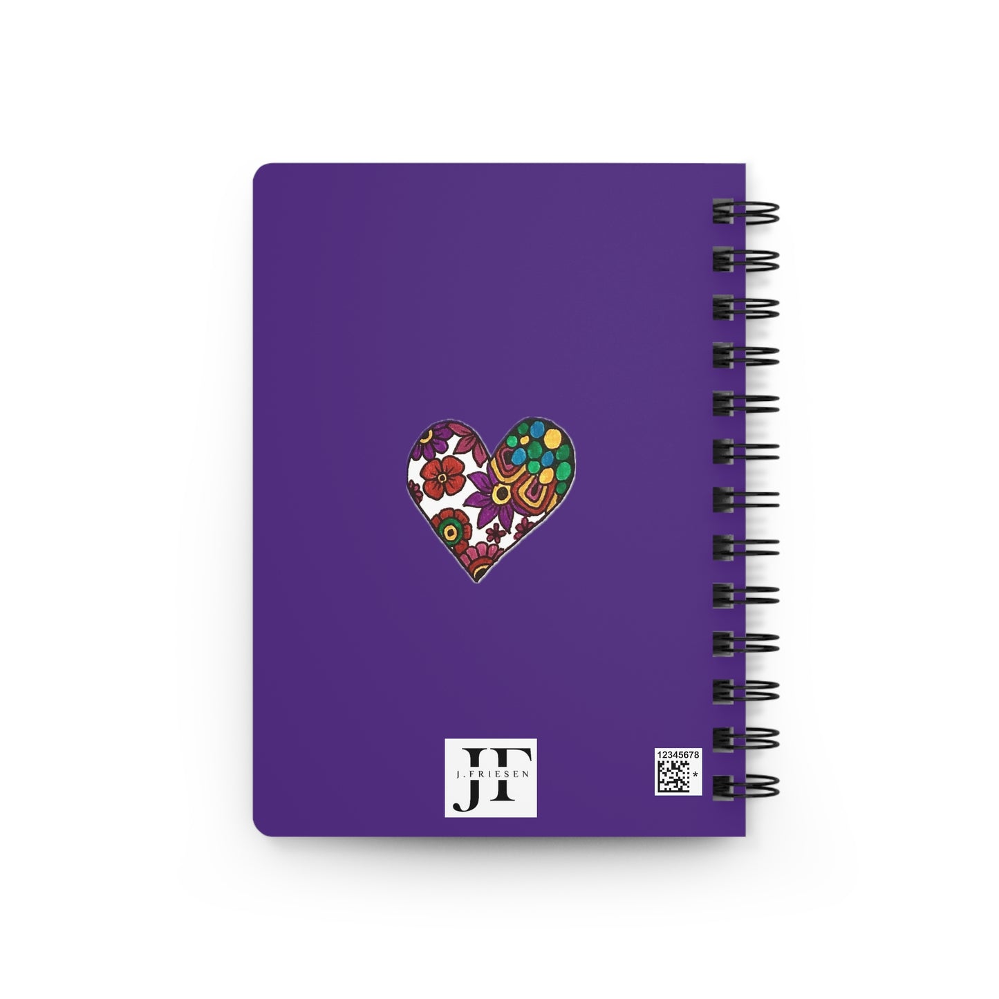 Spiral Bound Journal (Coloured Hearts)