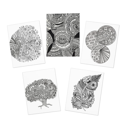 Colour Me Cards (5-Pack) Intricate 2