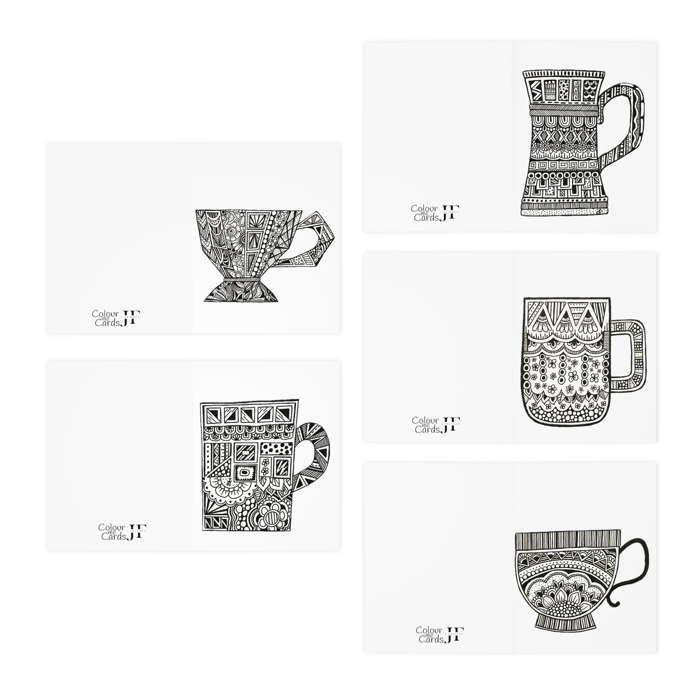 Colour Me Cards (5-Pack) Cozy Mugs