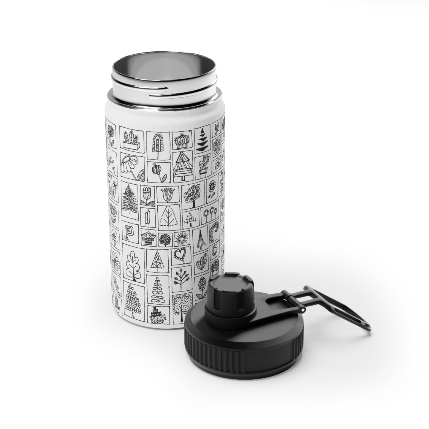 Stainless Steel Water Bottle, Sports Lid