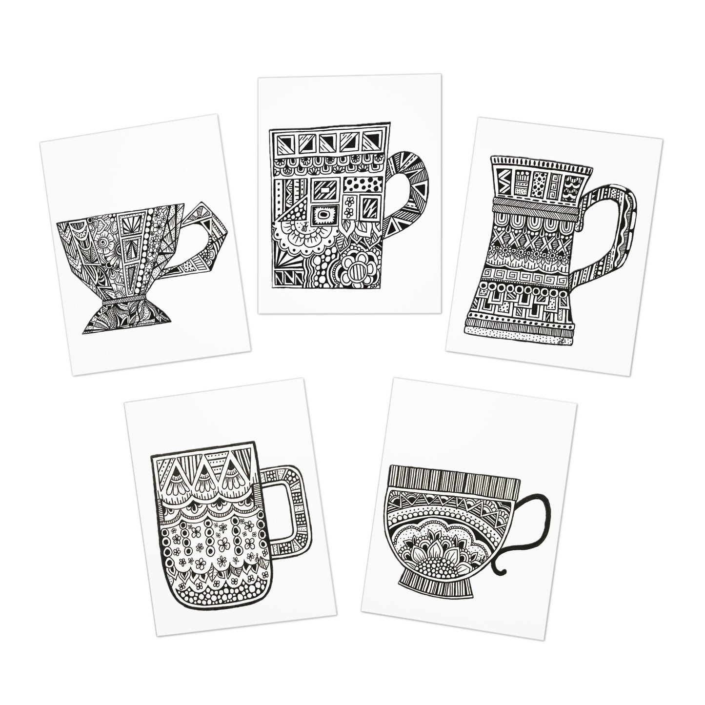 Colour Me Cards (5-Pack) Cozy Mugs