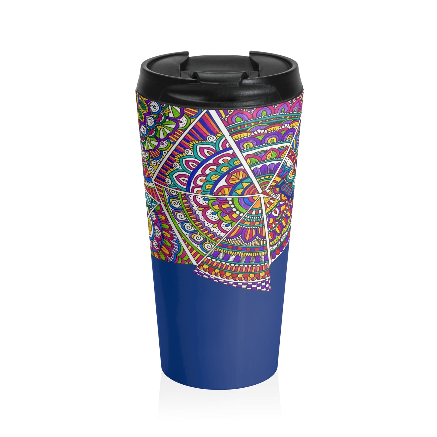 Stainless Steel Travel Mug (Blue)