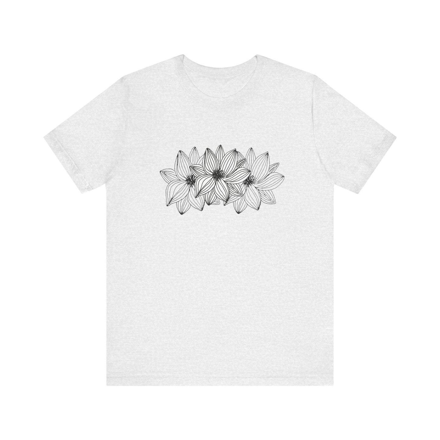 Unisex Jersey Short Sleeve Tee (Triple Flower)